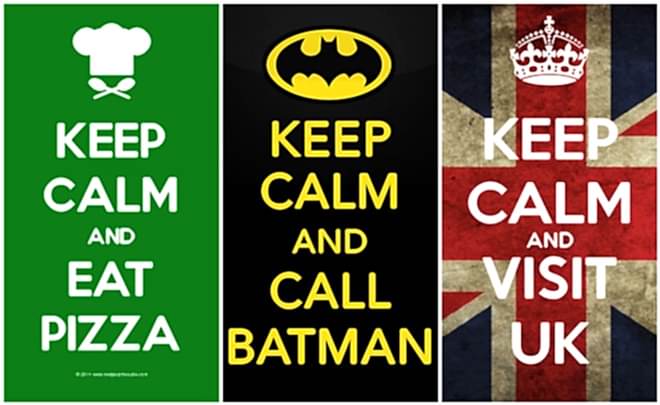 keep calm I'm batman